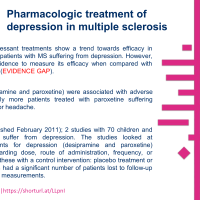 Pharmacologic treatment of depression in multiple sclerosis